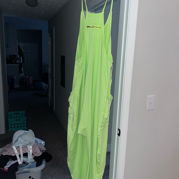 Free People Hot Shot Onesie in key lime - Picture 2 of 3